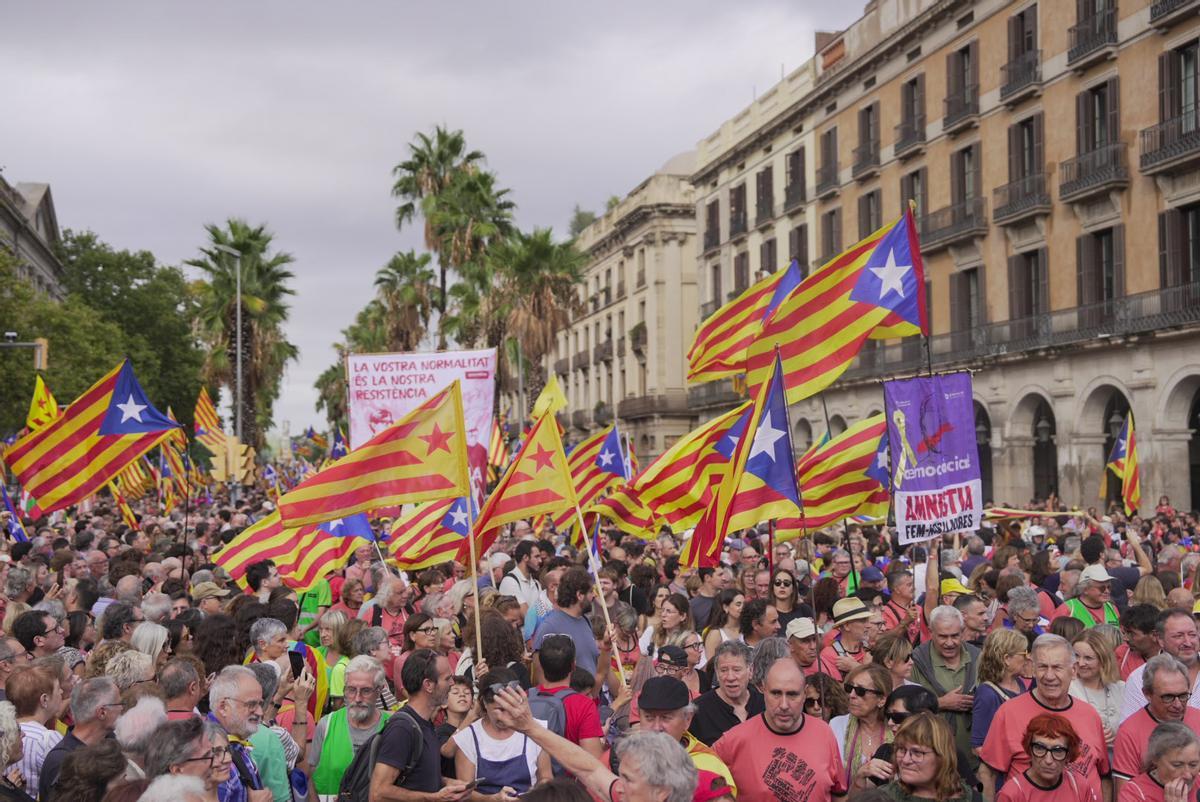 Manifestación de la ANC en la Diada