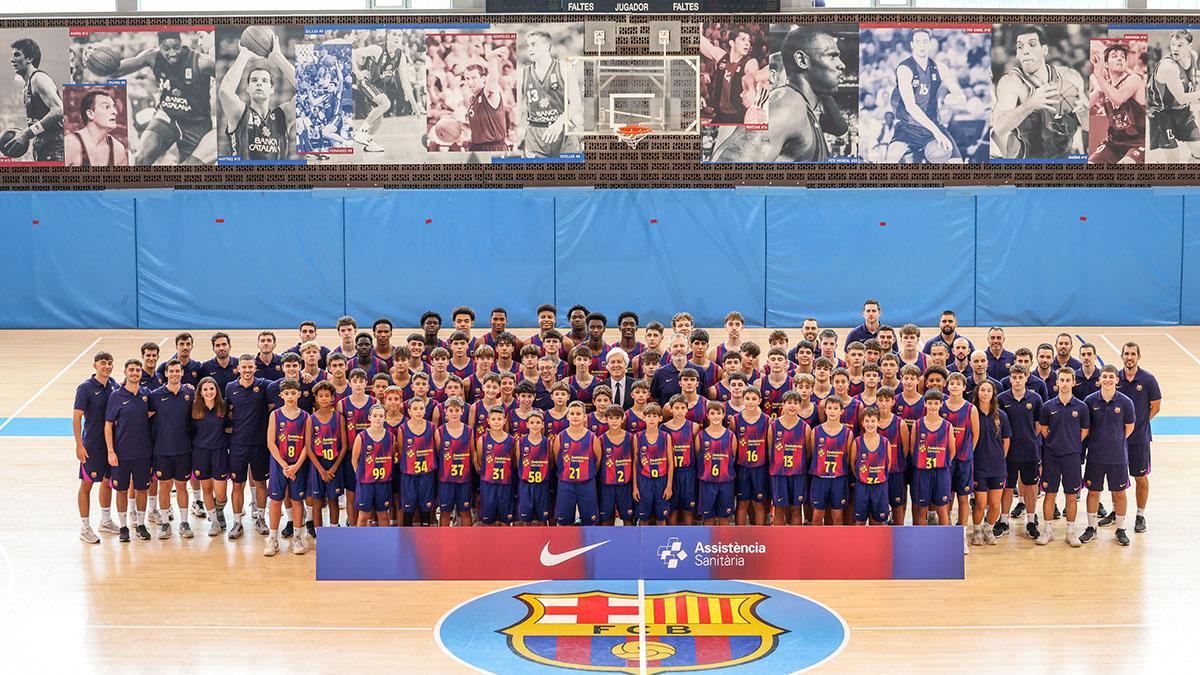 La presentación oficial del baloncesto formativo blaugrana 2025/26