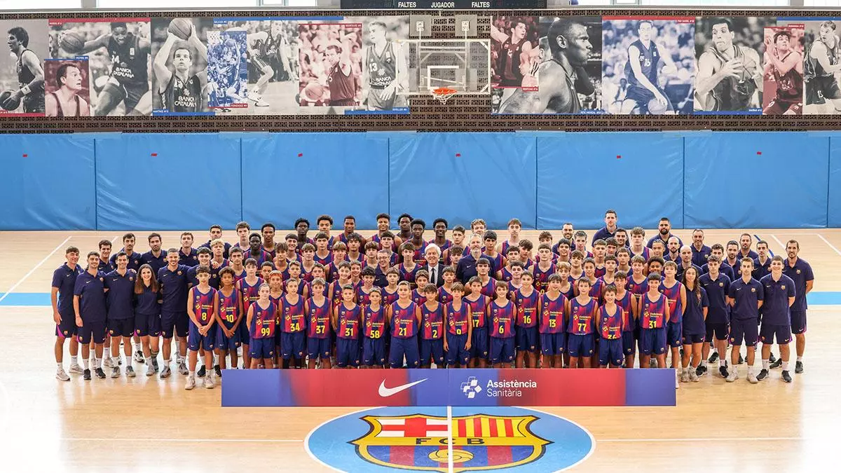 La presentación oficial del baloncesto formativo blaugrana 2025/26
