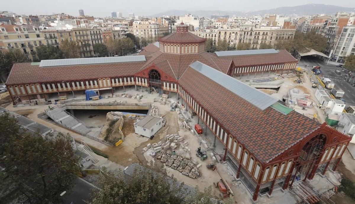 El marcado de Sant Antoni, en obras, esta semana. El marcado de Sant Antoni, en obras, esta semana.