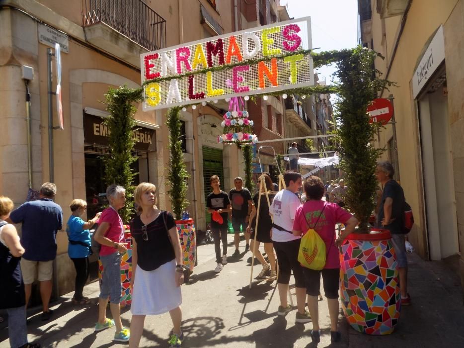 Les enramades de Sallent arriben a Gràcia