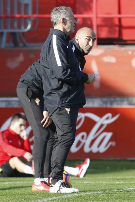 Entrenamiento del Sporting de Gijón