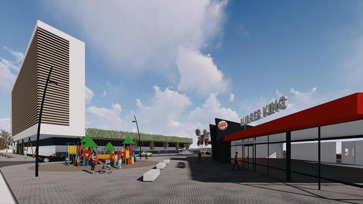 Imagen virtual del parque comercial proyectado en Rabanales 21 facilitada en el 2019 por los impulsores delproyecto.