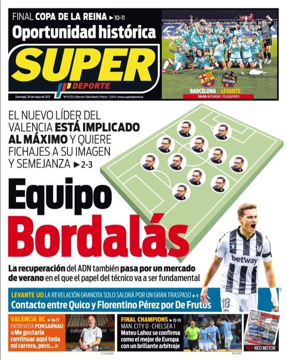 La portada de SUPER de este domingo