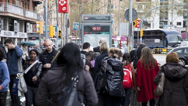 La parada de metro de Fabra i Puig en una imatge d’arxiu.