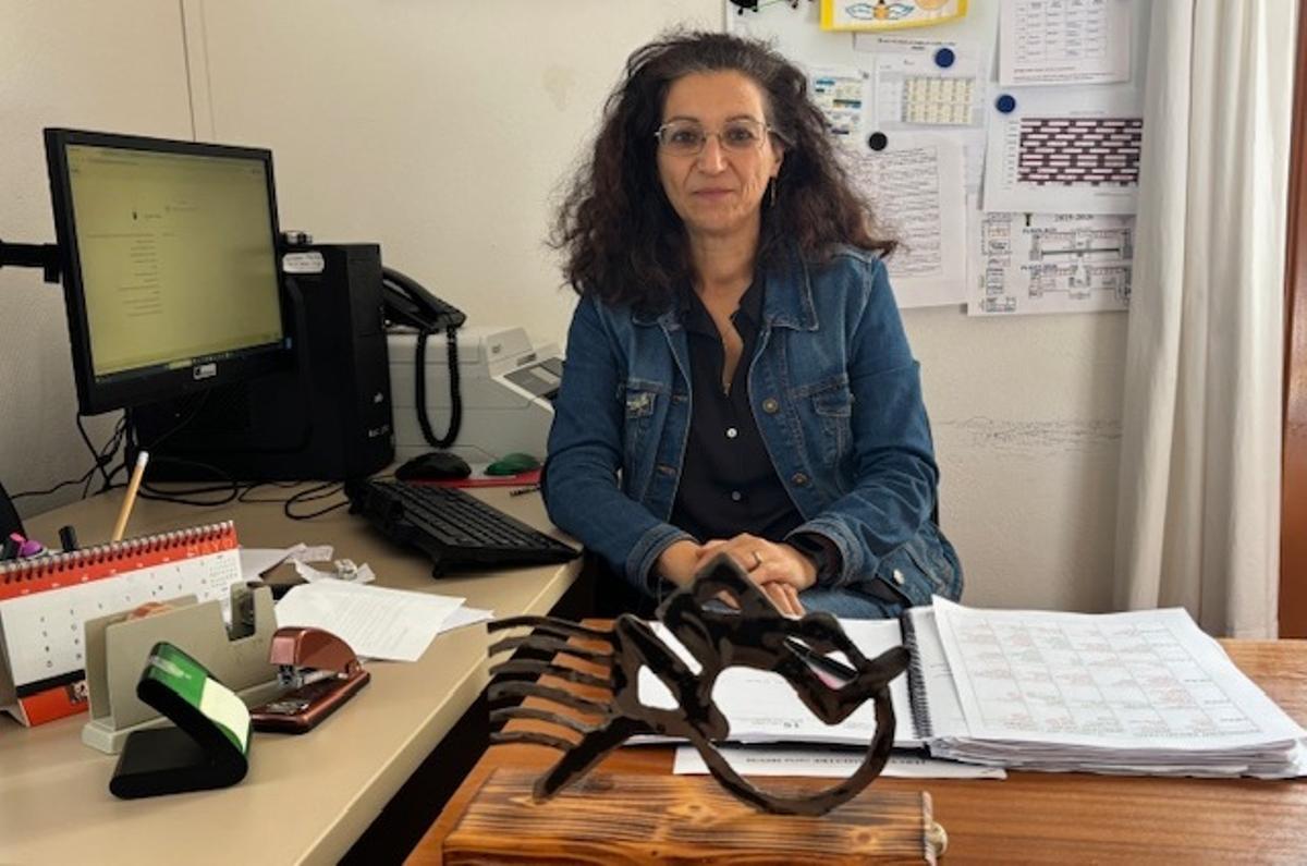 María Rosa Gallardo, directora del IES Yaiza, galardonado con el premio Viera y Clavijo.