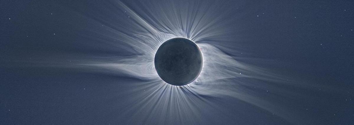 Eclipse total de Sol desde Novosibirsk, Rusia, en el año 2008.