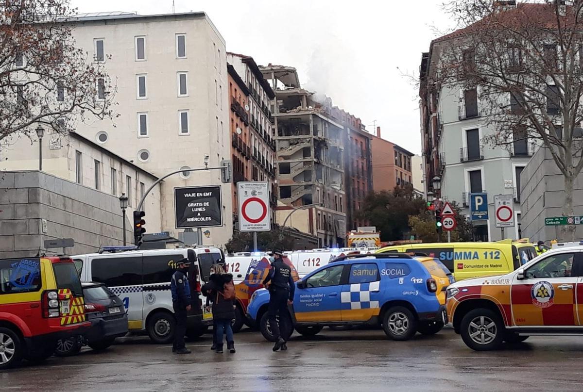 Las calles cercanas a la explosión han sido cortadas