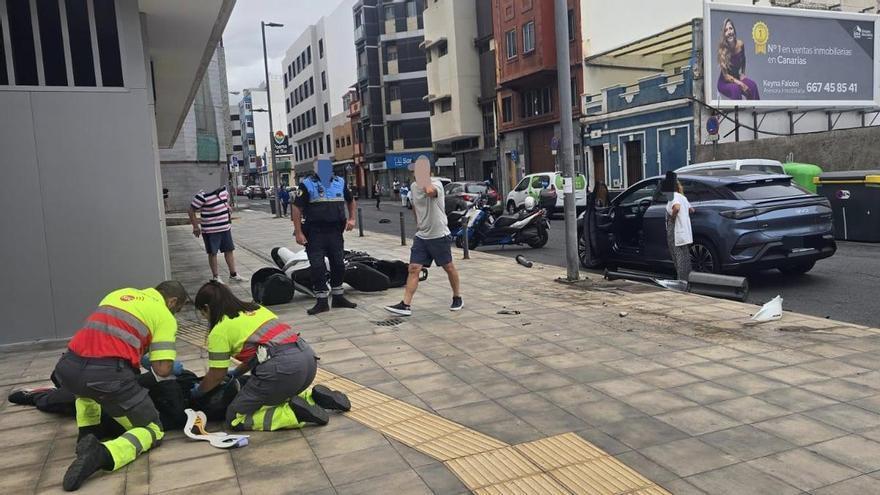 En estado grave un motorista tras sufrir un accidente en Gran Canaria
