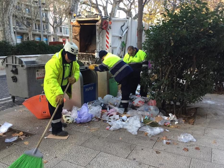 Neteja dels carrers a Figueres