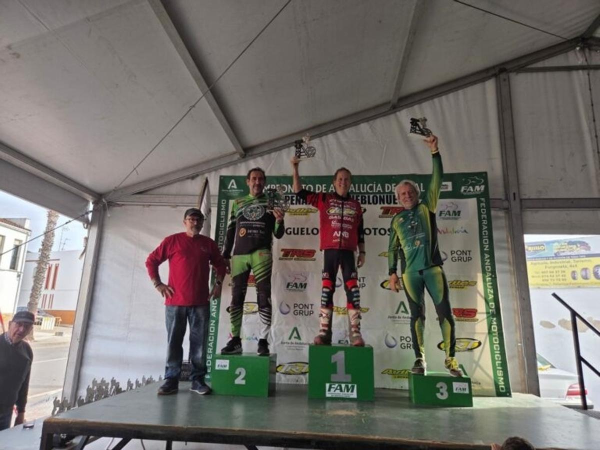 Uno de los podios de la prueba de Peñarroya.
