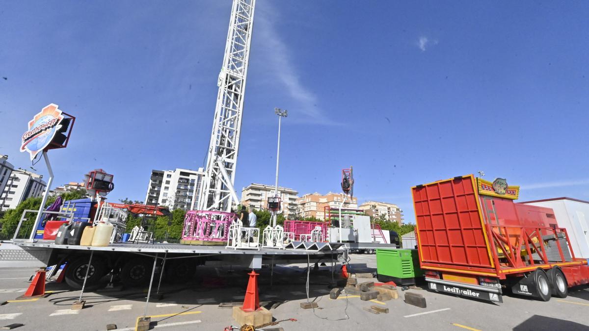 Los trabajos de montaje estarán terminados para el fin de semana.