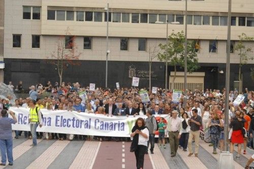 MANIFESTACION REFORMA ELECTORAL CANARIA