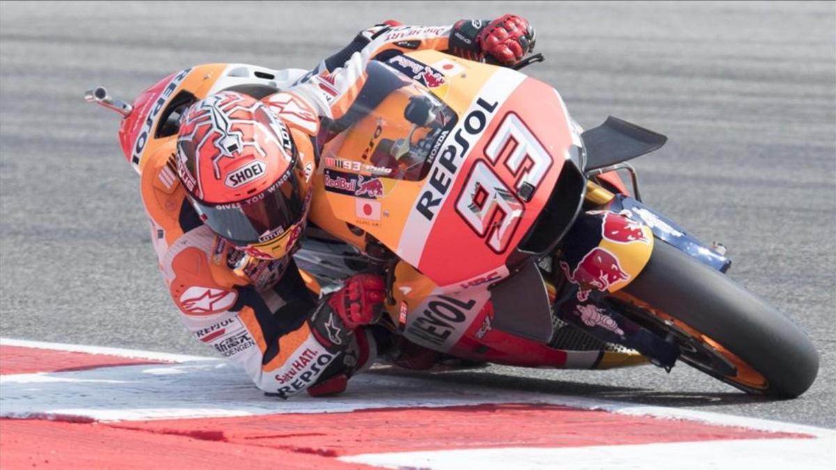 Marc Márquez rueda en Misano