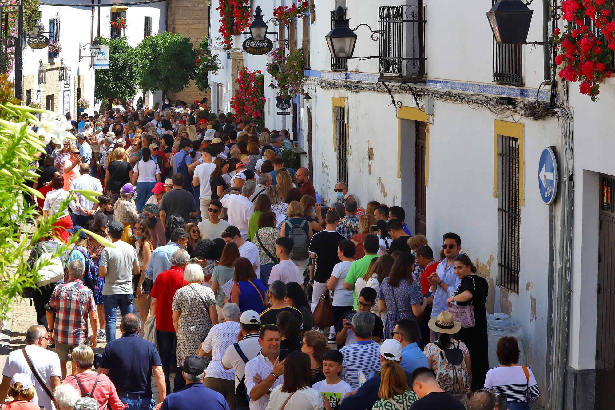 Largas colas en el primer sábado de patios