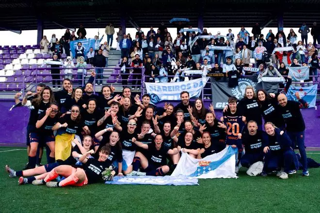 La fiesta del ascenso de As Celtas en Valladolid