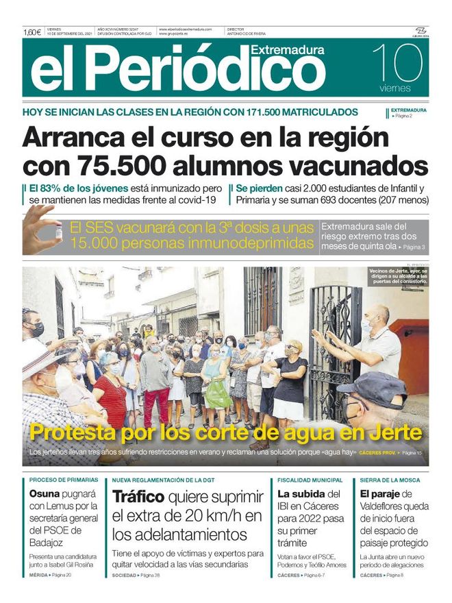 Consulta la portada correspondiente al día 10 de septiembre del 2021