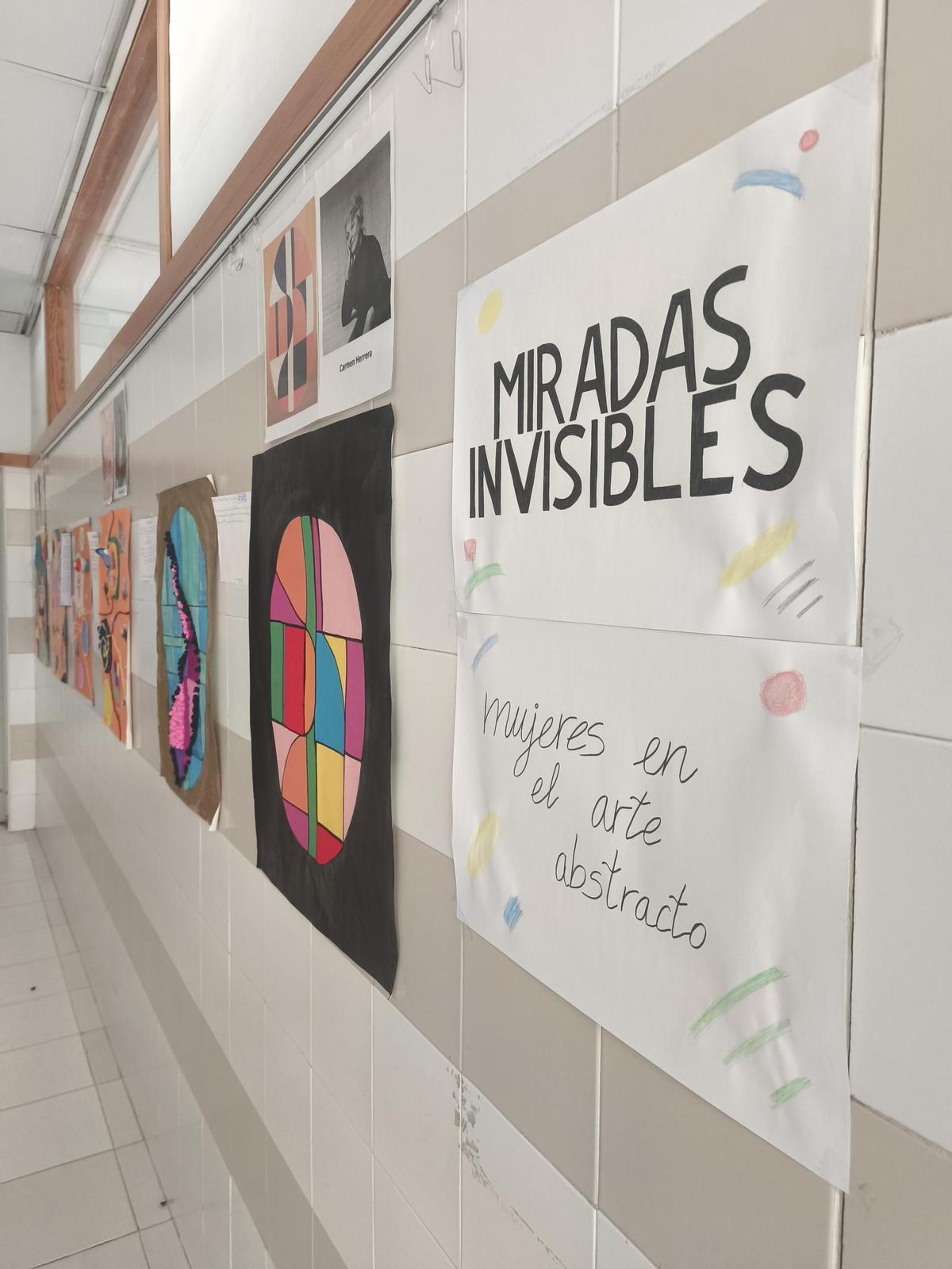 'Miradas invisibles' en el IES Ítaca de Zaragoza: cuando el arte tiene nombre de mujer