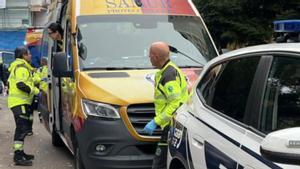 La policia i una ambulància, al lloc dels fets, a Madrid. | EL PERÓDICO