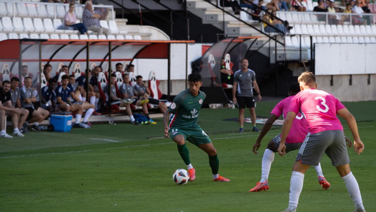 Manu Viana, en una acción del partido