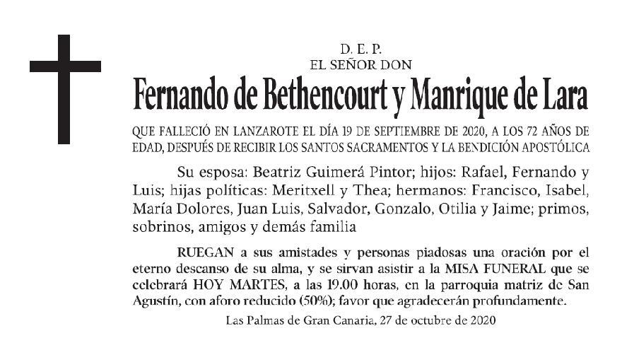 Fernando de Bethencourt y Manrique de Lara