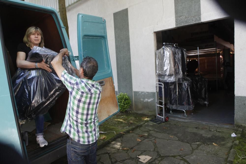 Preparativos para la apertura al público de la Feria de Muestras