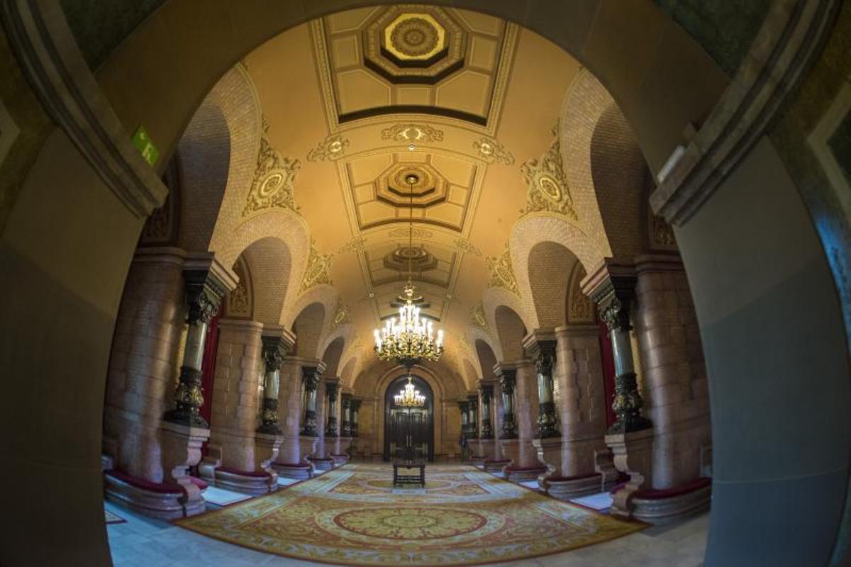 El interior del edificio del Parlament de Catalunya.