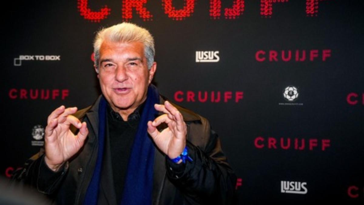Laporta, presente en el estreno del documental de Cruyff