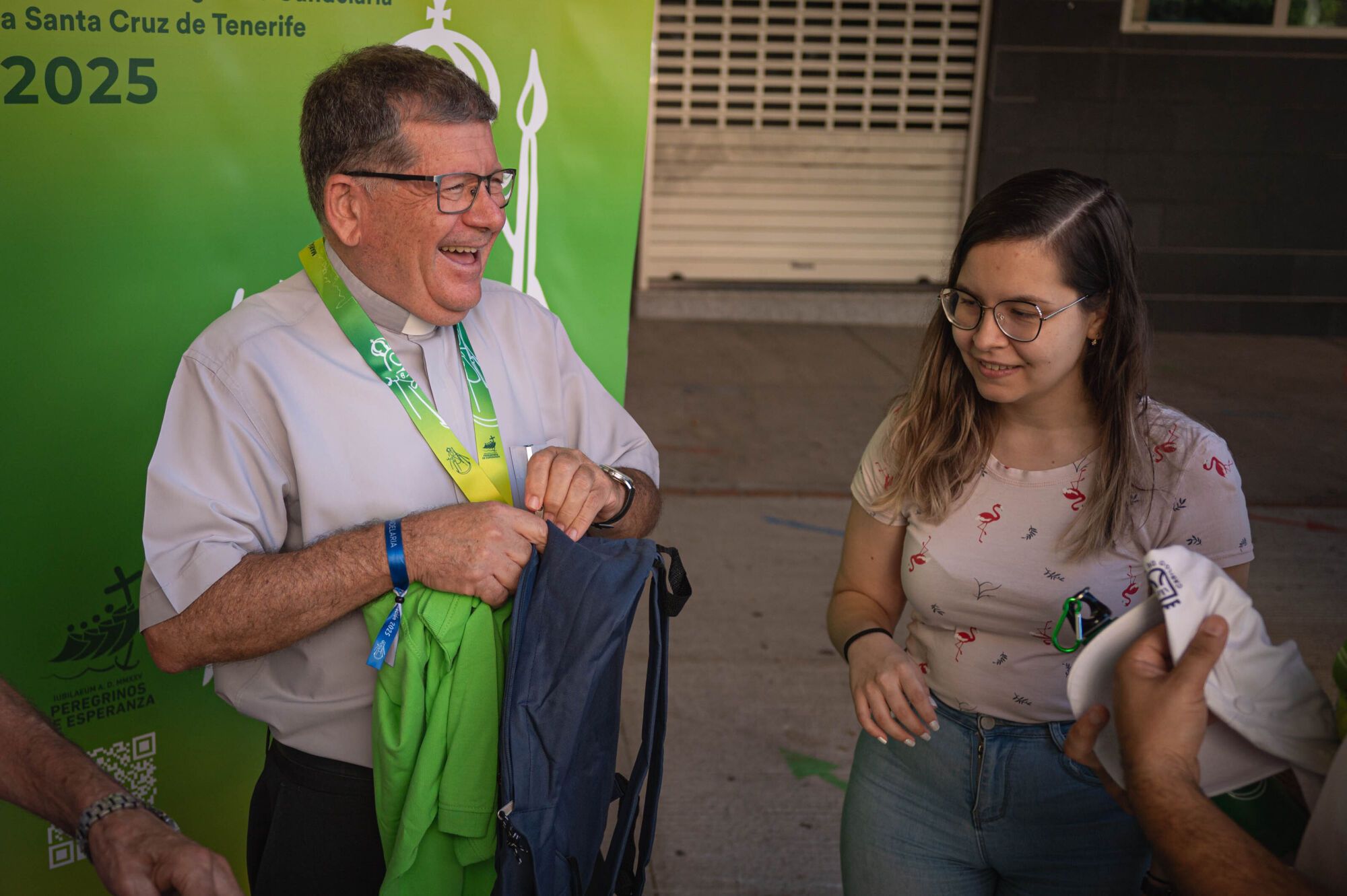 Voluntarios que escoltarán a la Virgen en su visita a Candelaria