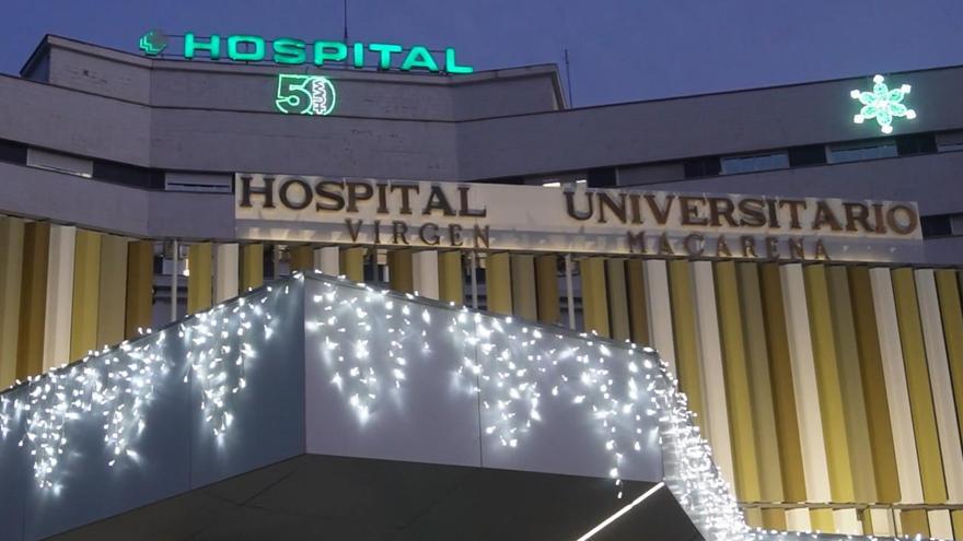 Vídeo: El Hospital Macarena estrena iluminación navideña