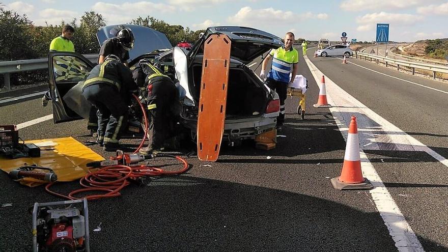 Accidente en la A 30 en Cieza