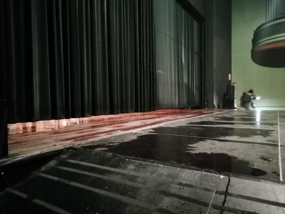 Inundació al Teatre Municipal de Berga