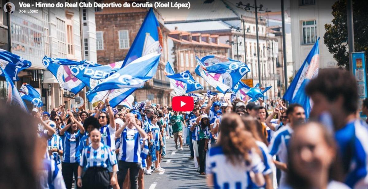Así es Voa, el himno del Deportivo compuesto por Xoel López