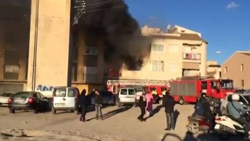 Incendio en una vivienda en Cieza