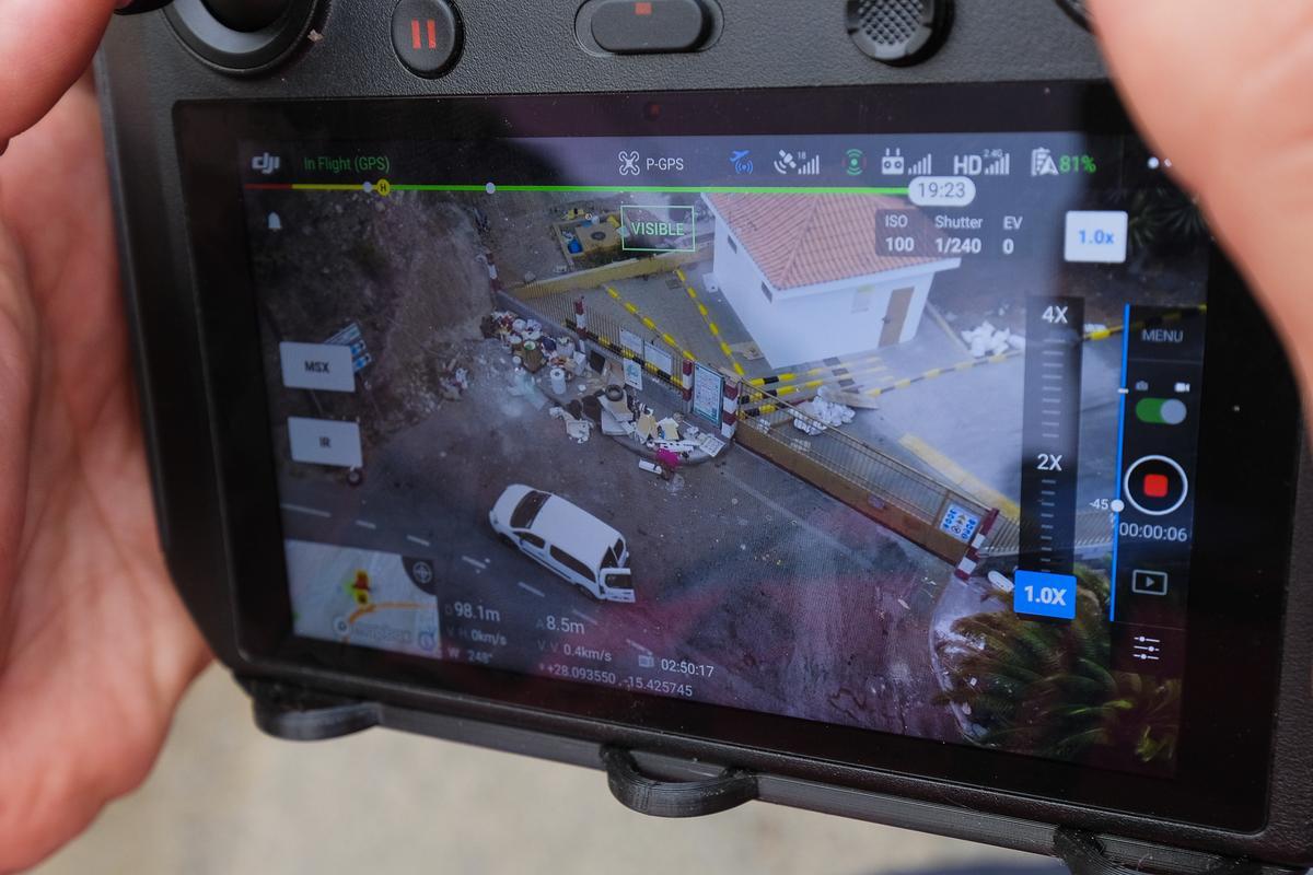 En la imagen, vista de dron del exterior del Punto Limpio de El Batán.