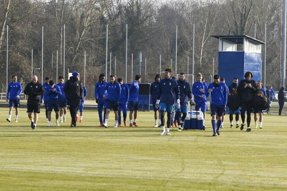 Entrenamiento del Real Oviedo en El Requexón