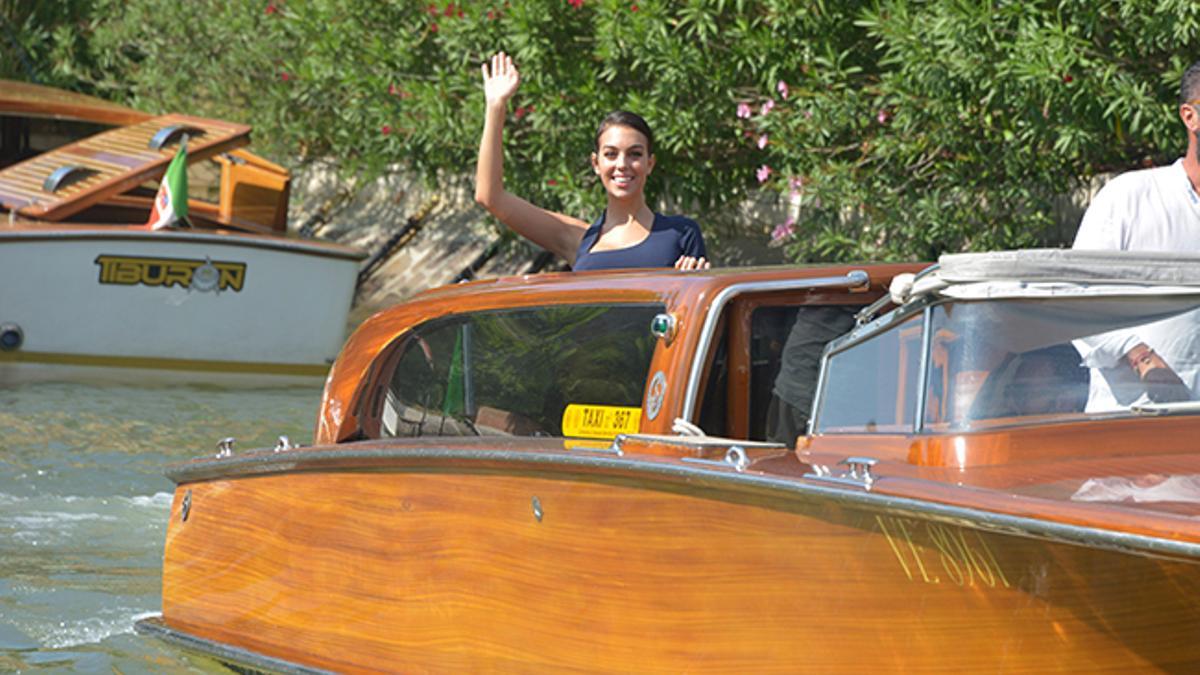 Georgina Rodríguez llegando al Festival de Cine de Venecia