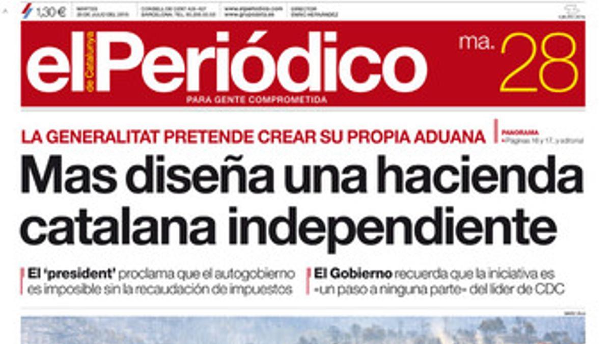 La portada del 28 de julio