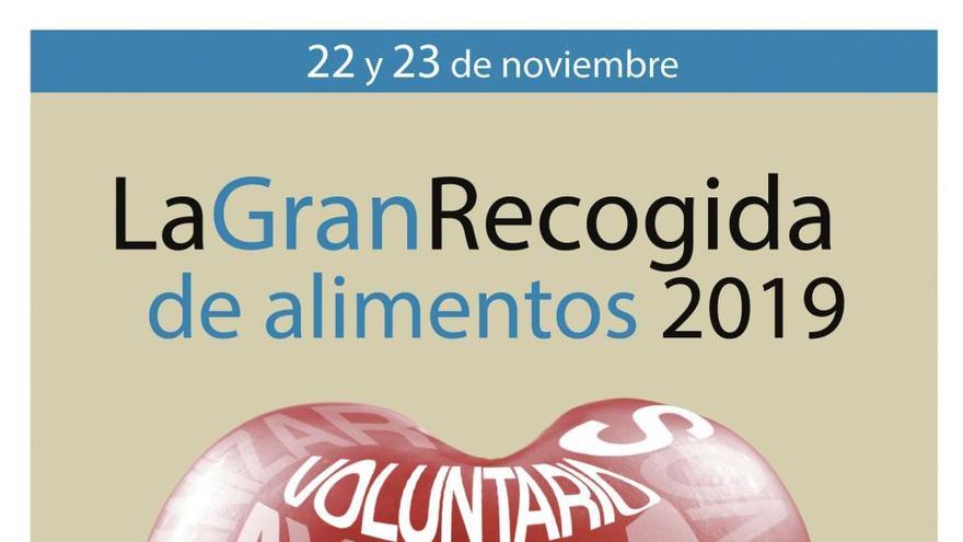 Cartel de la campaÃ±a &#039;La Gran Recogida 2019&#039; del Banco de Alimentos de Mallorca.