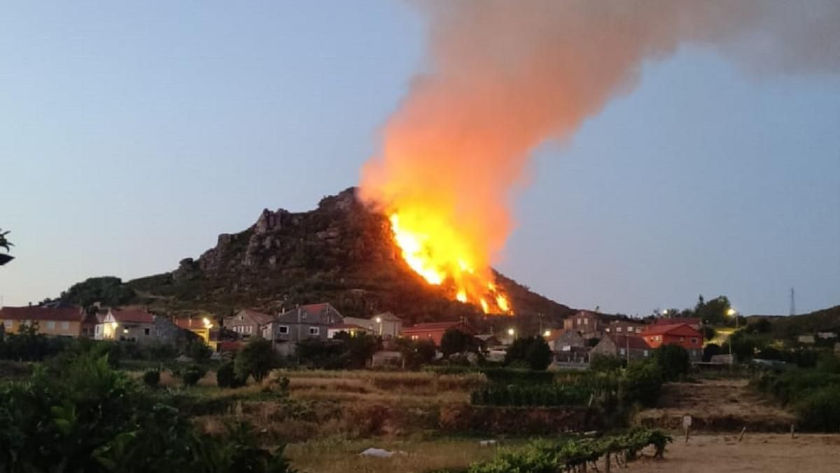 Incendio forestal en Chandebrito reviviendo el miedo del 2017