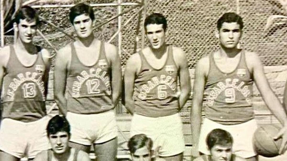 Antoni Grimau (dorsal 13) y Adolfo Sada (9), en la temporada 1968/69