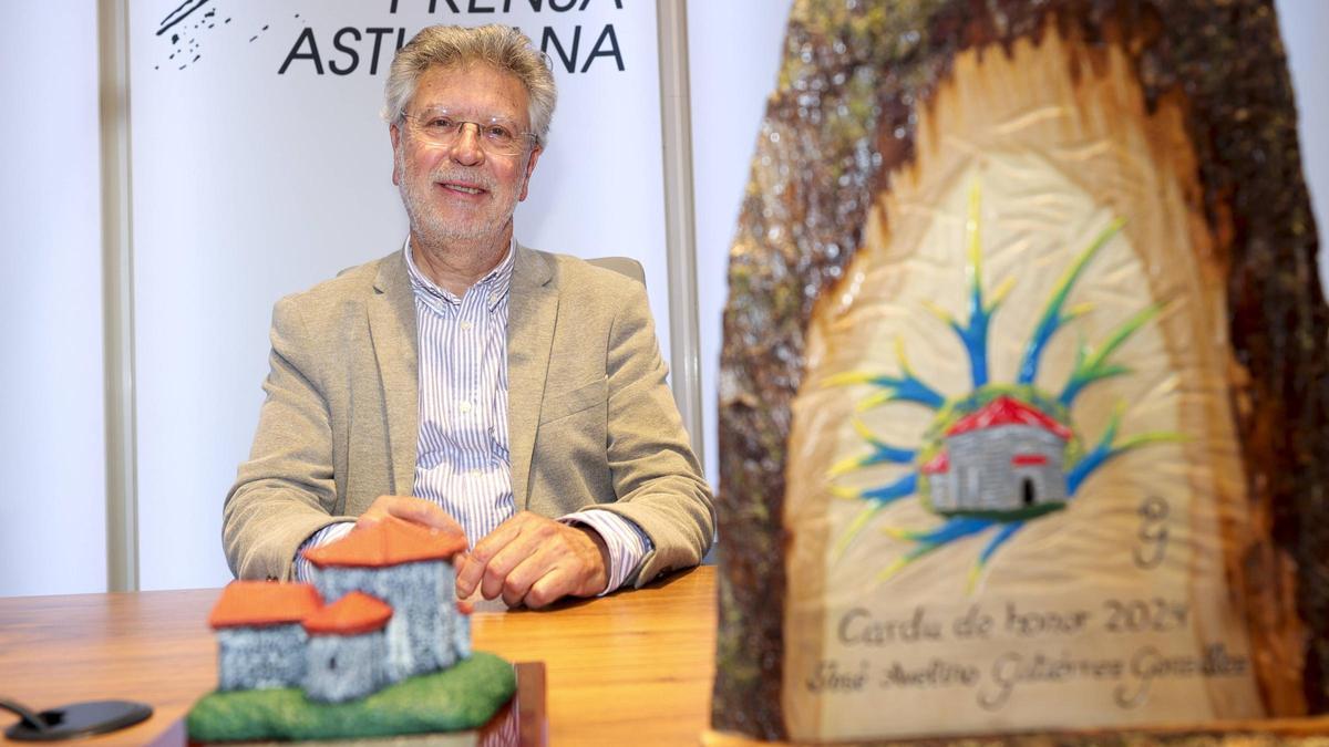 José Avelino Gutiérrez durante un acto en el Club LA NUEVA ESPAÑA.