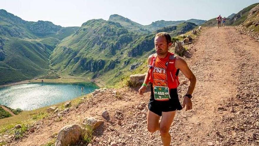 Manuel Cidrás durante una carrera. // FdV