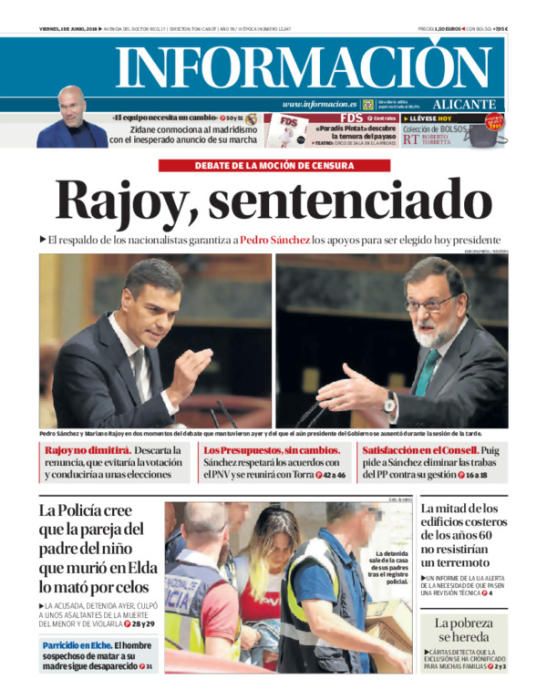 Estas han sido las portadas más destacadas de INFORMACIÓN en 2018