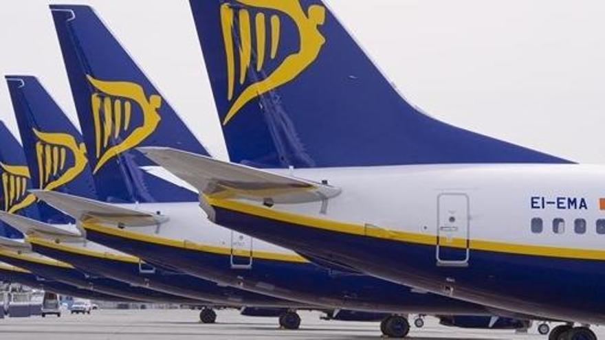 Aviones de Ryanair.