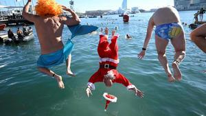 Copa Nadal de natación en el Port de Barcelona