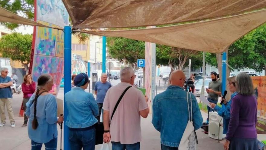 Concentración por la pensión mínima de 1.080 € en Ibiza