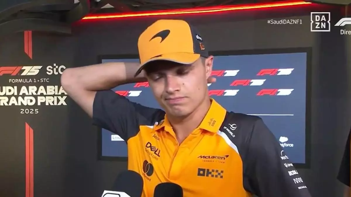 Norris, hundido: "Tengo el mejor coche, deber赤a estar en la pole"