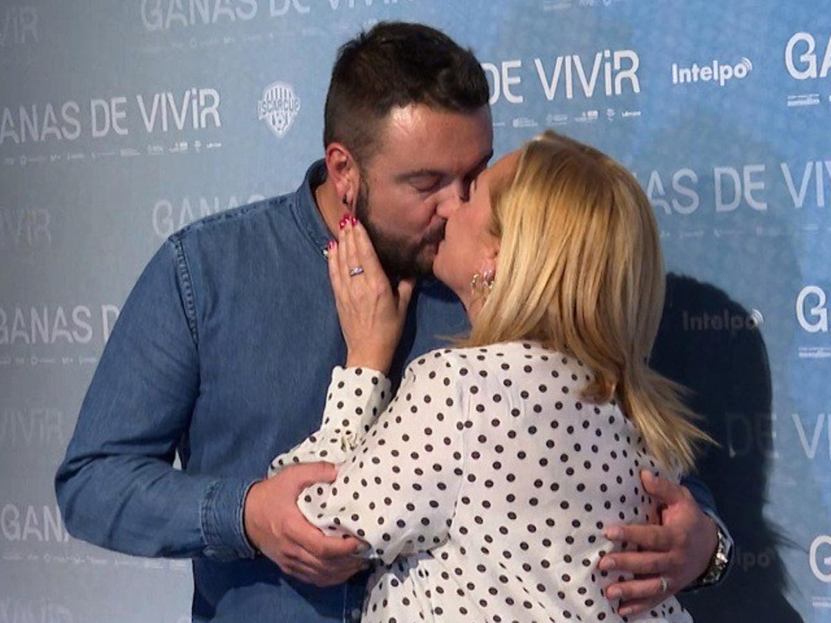 Belén Esteban y Miguel Marcos en el estreno de la nueva película de 'El Langui'.