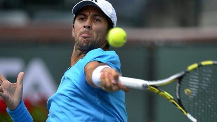 Verdasco, durante el partido.